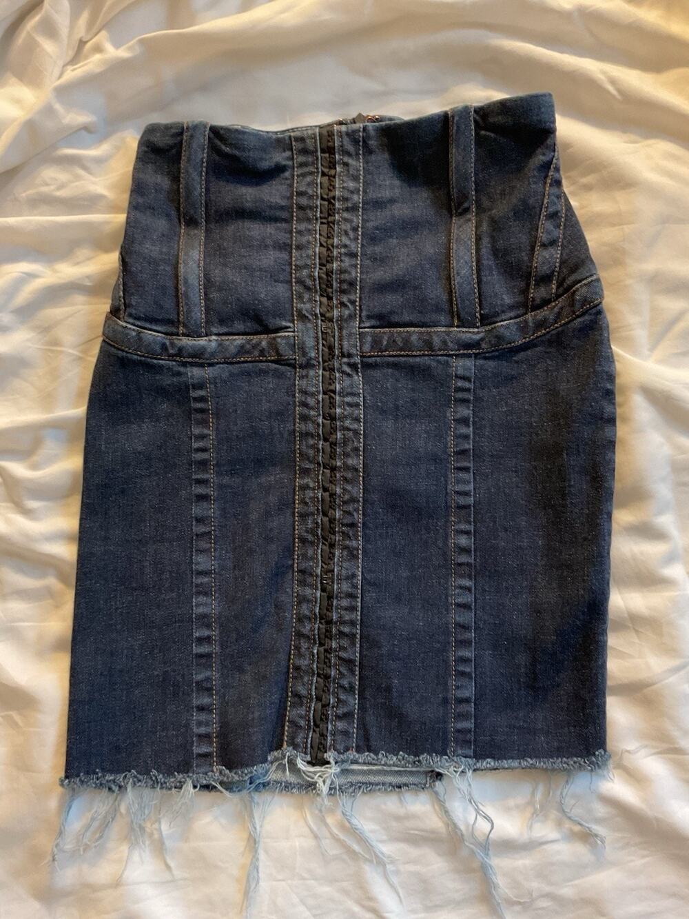 McQ Alexander McQueen Denim Mini Skirt IT 40 US 4